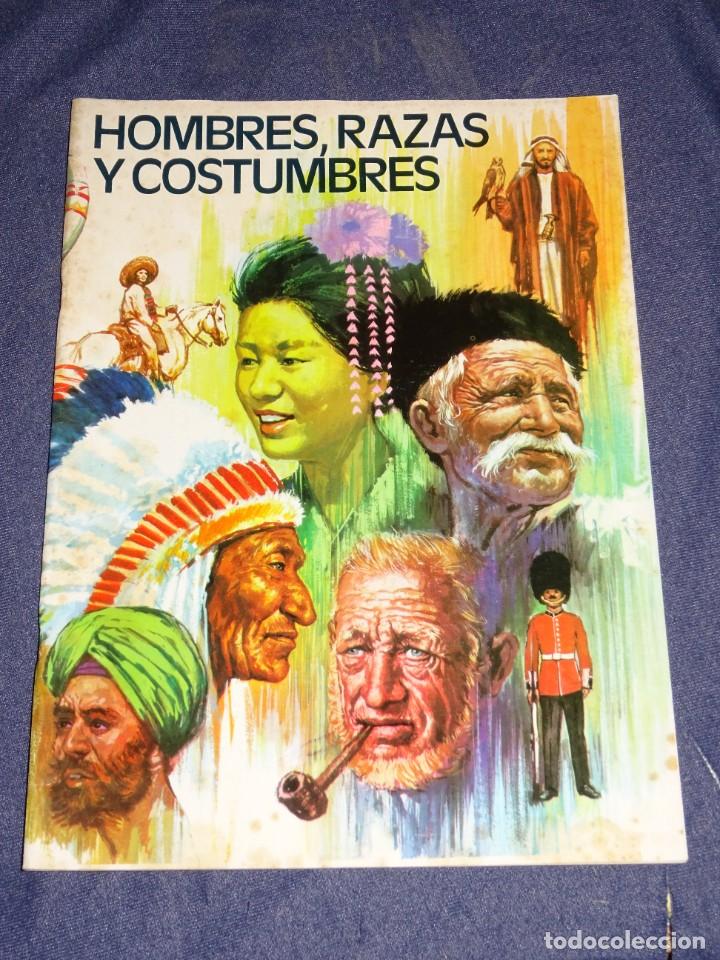 Collectionnisme Albums: ALBUM PLANCHA VACIO - HOMBRES, RAZAS Y CONSTUMBRES, EDT RUIZ ROMERO 1972, POCAS SE&Ntilde;ALES DE USO