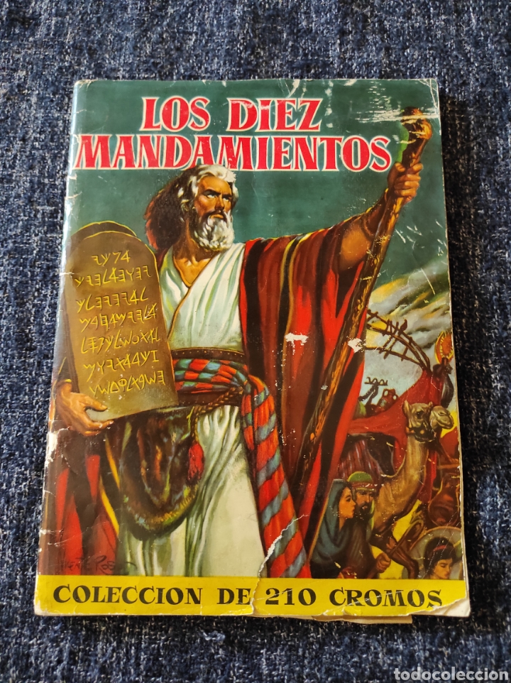 Collectable Incomplete Albums: Los D&iacute;ez mandamientos &aacute;lbum de cromos Bruguera, incompleto