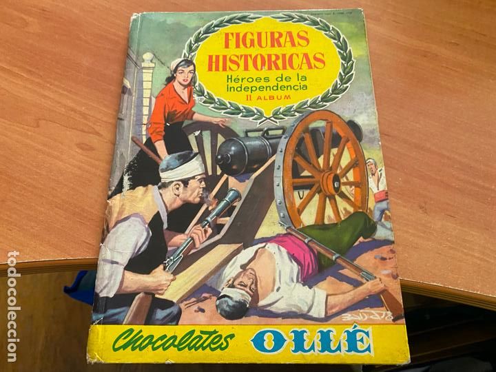 Coleccionismo &Aacute;lbumes: FIGURAS HISTORICAS HEROES DE INDEPENDENCIA II CHOCOLATES OLLE ALBUM VACION (COIB18)