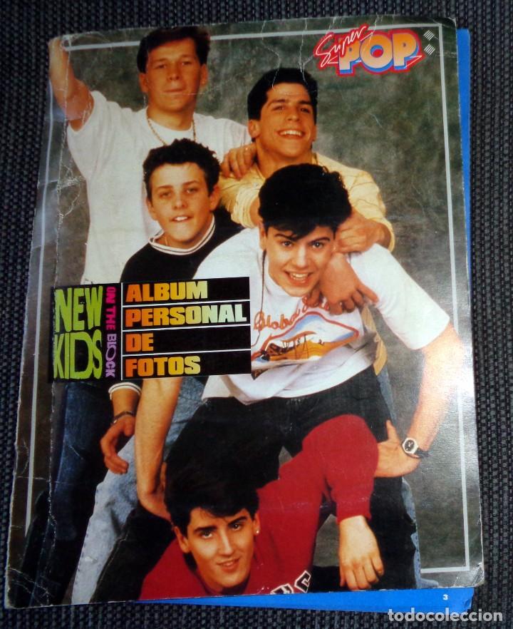Coleccionismo &Aacute;lbumes: &Aacute;LBUM REVISTA SUPER POP ALBUM PERSONAL DE FOTOS NEW KIDS ON THE BLOCK NKOTB. 23 FOTO CROMOS
