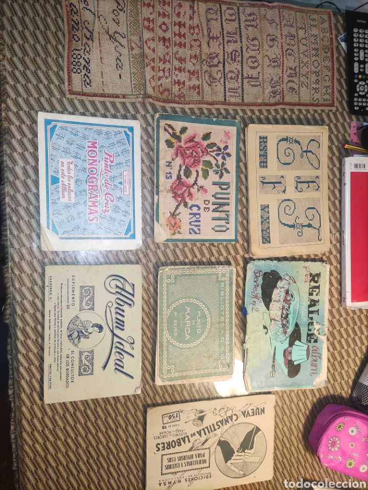 Collectionnisme Albums: Lote Albumes de punto, bordados, ect..