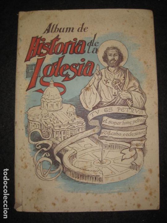 Colecionismo Cadernetas: HISTORIA DE LA IGLESIA-ALBUM INCOMPLETO DE CROMOS-VER FOTOS-(K-6441)