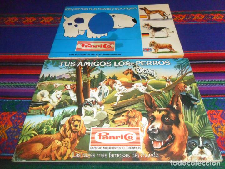 Coleccionismo &Aacute;lbumes: TUS AMIGOS LOS PERROS VAC&Iacute;O Y LOS PERROS SUS RAZAS Y SU ORIGEN INCOMPLETO. PANRICO 1977 Y 1972.