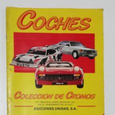 Coleccionismo Álbumes: 1986, ALBUM COCHES MOTOR 16, INCOMPLETO, 15 IMÁGENES. Lote 339376653