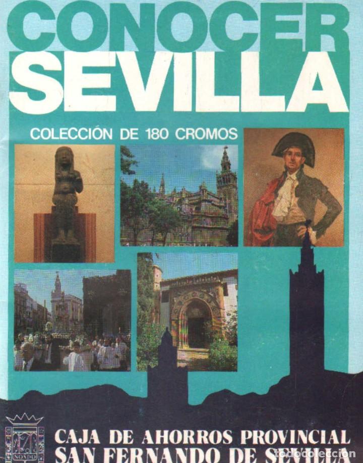 Coleccionismo &Aacute;lbumes: CONOCER SEVILLA. COLECCI&Oacute;N DE 180 CROMOS. ALBUM INCOMPLETO A-ALB-1257