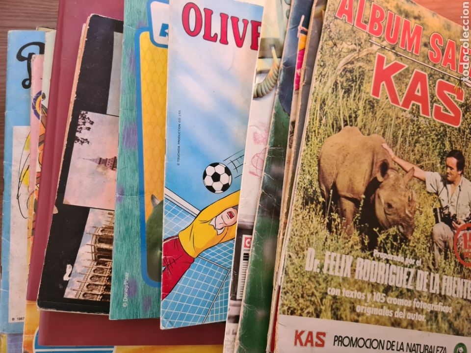 Colecionismo Cadernetas: LOTE DE 23 ALBUMES LIGA 94/95 , DANIEL EL TRAVIESO , HISTORIAS DE TERROR , SAFARIA KAS , ETC...
