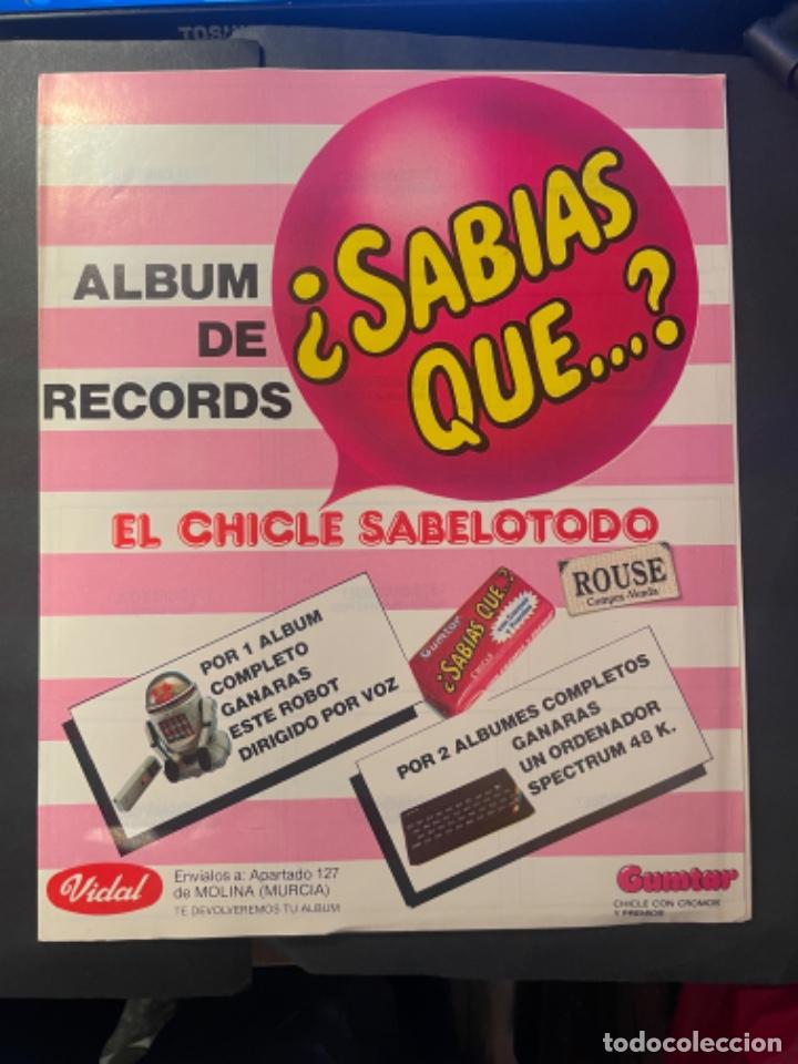 Colecionismo Cadernetas: ANTIGUO ALBUM PLANCHA VACIO - ALBUM DE RECORDS CHICLE GUMTAR , BUEN ESTADO