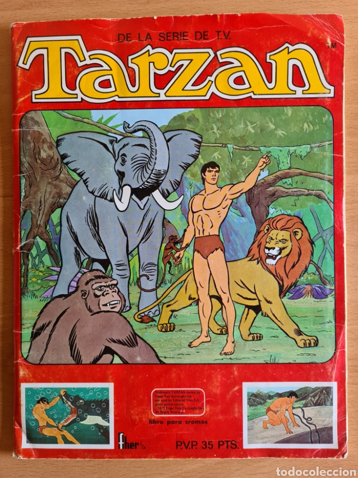 Collezionismo Album: &Aacute;lbum Cromos Tarz&aacute;n Serie TV - Fher Panrico - a&ntilde;o 1979 - Contiene 169 Cromos de un total de 240