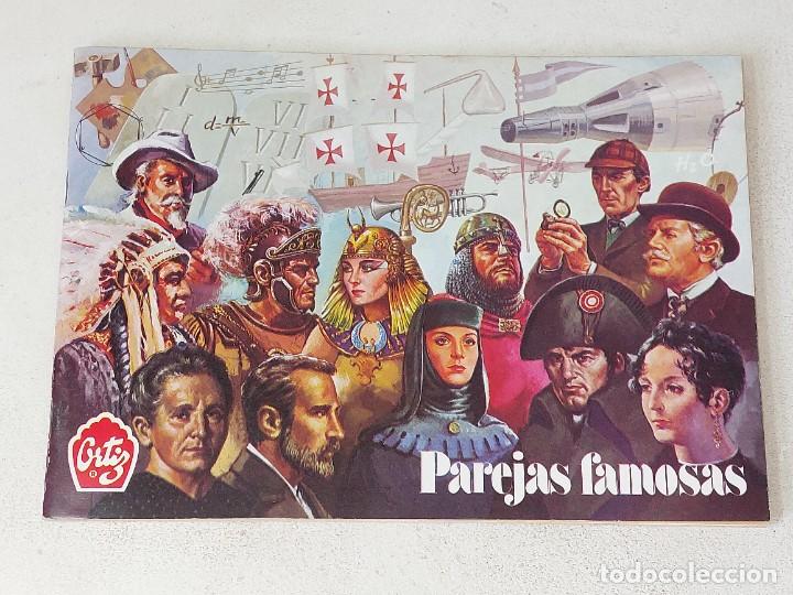 Collectable Incomplete Albums: ANTIGUO ALBUM PLANCHA PAREJAS FAMOSAS DE PASTELITOS ORTIZ NUEVO A&Ntilde;O 1976