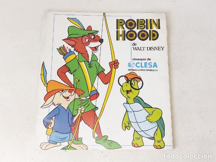 Collectable Incomplete Albums: ANTIGUO ALBUM PLANCHA DE ROBIN HOOD DISNEY DE YOGUR CLESA - FHER - NUEVO A&Ntilde;O 1974