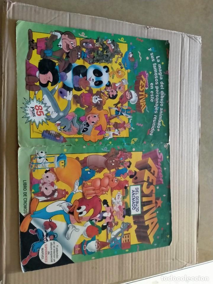 Colecionismo Cadernetas: albunm de cromos de super festival del dibujo animado