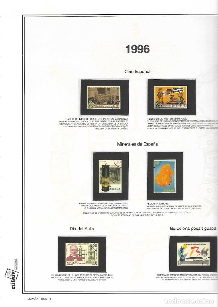 Colecionismo Cadernetas: hoja album EFILCAR- con fotograf&iacute;a y protecci&oacute;n del sello