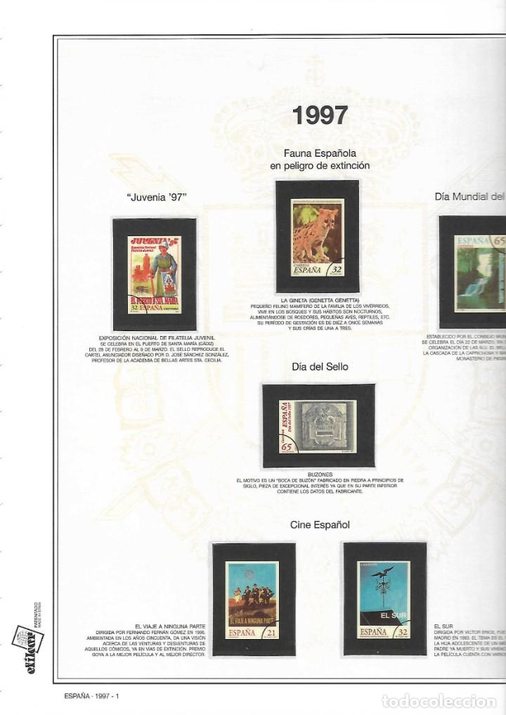 Colecionismo Cadernetas: hoja album EFILCAR- con fotograf&iacute;a y protecci&oacute;n del sello