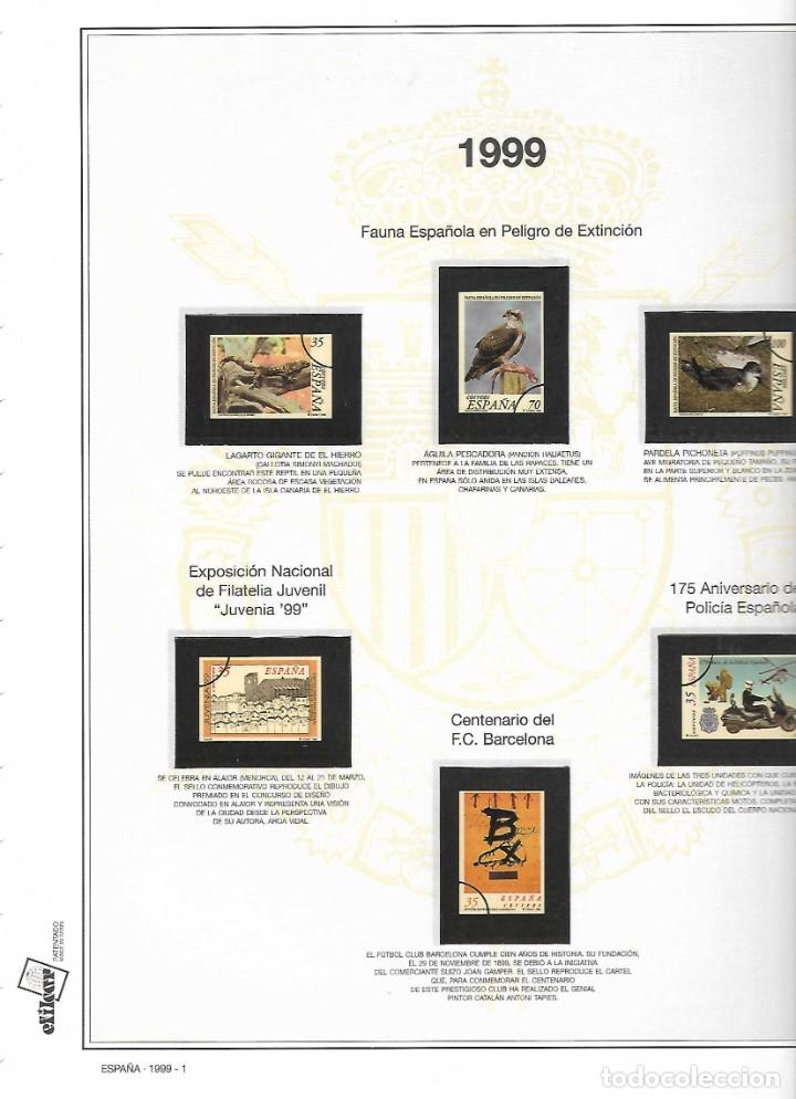 Colecionismo Cadernetas: hoja album EFILCAR- con fotograf&iacute;a y protecci&oacute;n del sello