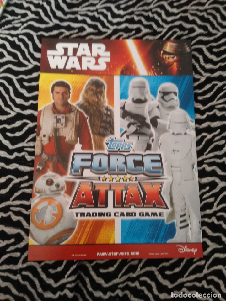 Colecionismo Cadernetas: PORTADA O CONTRAPORTADA ALBUM STAR WARS GUERRA DE LAS GALAXIAS TOPPS FORCE ATTAX TRADING CARD GAME