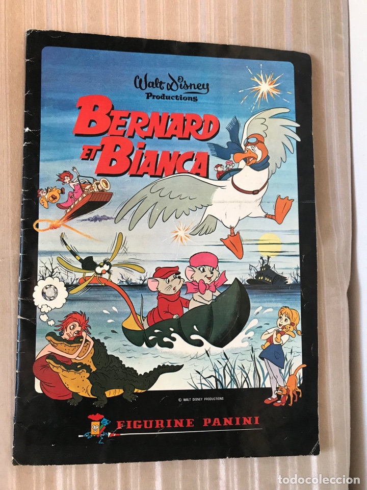Colecionismo Cadernetas: Album incompleto Bernard et Bianca en franc&eacute;s 1977