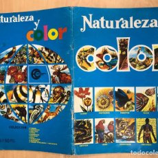 Coleccionismo Álbumes: ALBUM CROMOS NATURALEZA Y COLOR. EDITORIAL CAREN, 1980. INCOMPLETO. TIENE 94 CROMOS. Lote 363518180