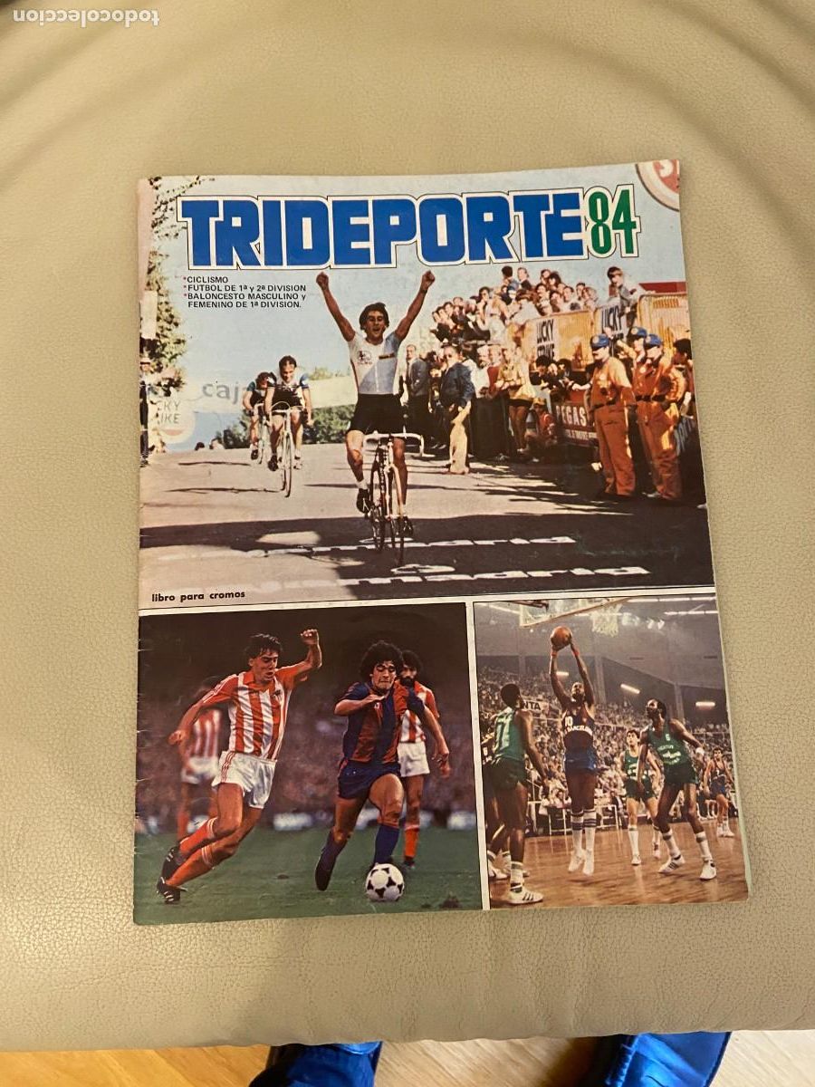 Colecionismo Cadernetas: trideporte 84 album muy buen estado hay 11 cromos 5 de ellos sueltos