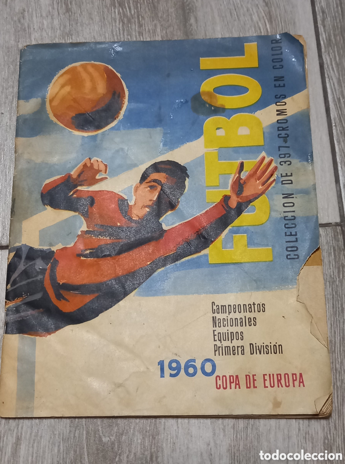 Colecionismo Cadernetas: &Aacute;lbum de cromos 1960. Campeonatos nacionales equipos primera divisi&oacute;n. Copa de Europa
