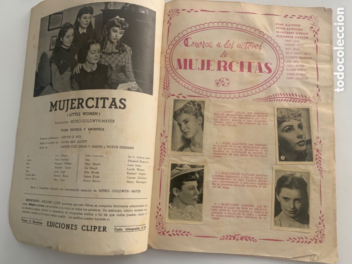 Coleccionismo &aacute;lbumes: &Aacute;lbum de cromos mujercitas ediciones Cliper - Foto 2