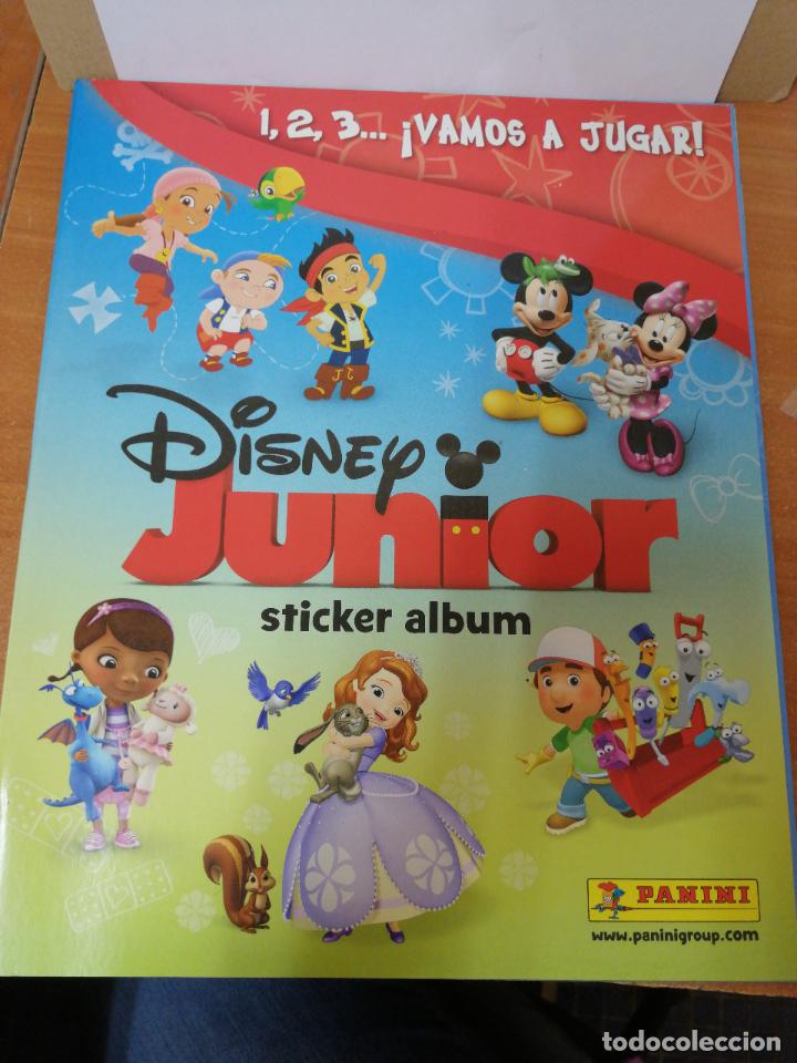 Coleccionismo &Aacute;lbumes: ALBUM VACIO EN PLANCHA PANINI (NUEVO) DISNEY JUNIOR 1.2.3 VAMOS A JUGAR