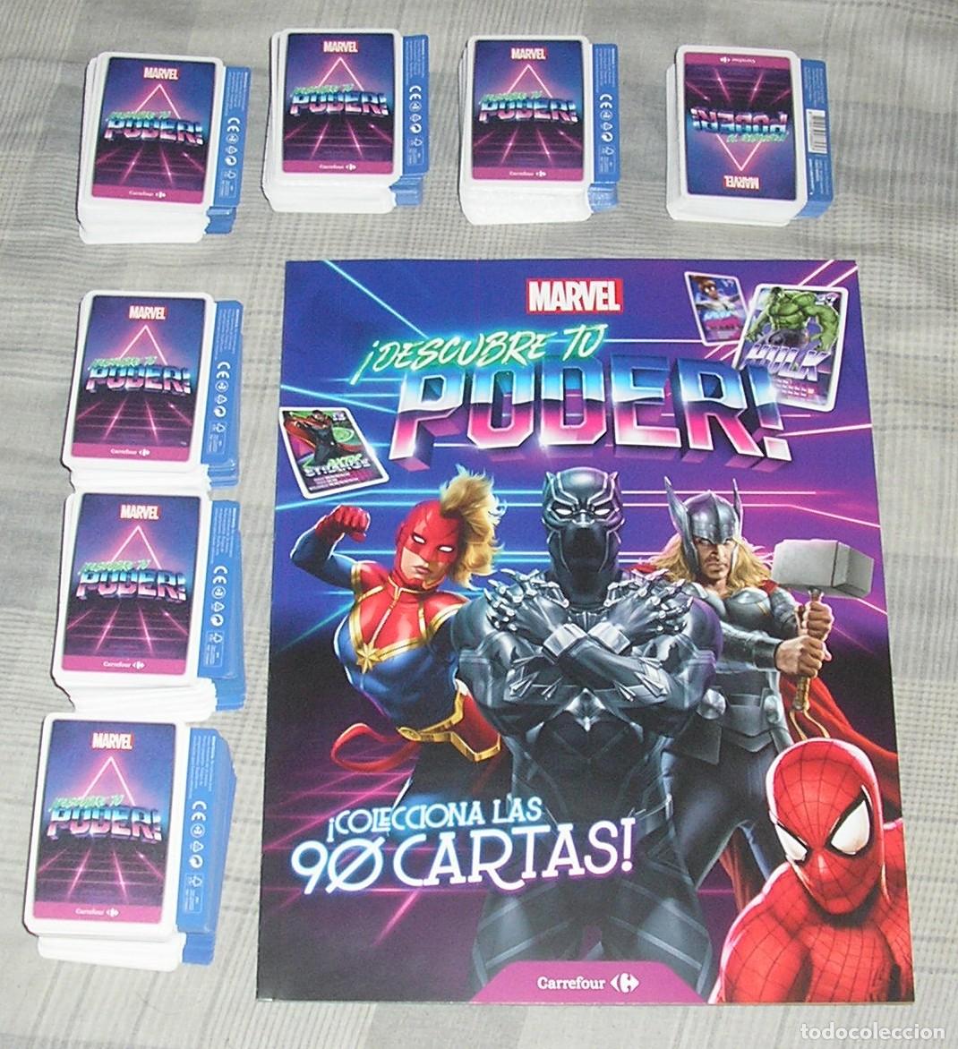 Coleccionismo &aacute;lbumes: Marvel Descubre tu Poder - Album + 137 sobres - Foto 1