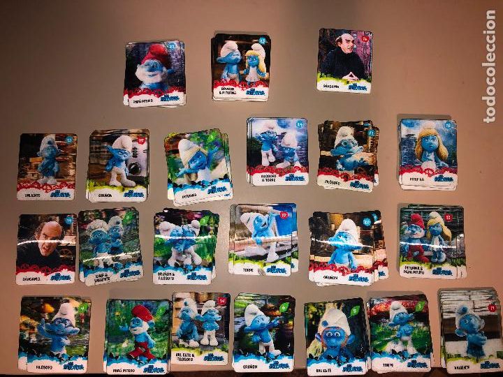 Coleccionismo &aacute;lbumes: 86 cromos Colecci&oacute;n &rdquo;Los Pitufos&rdquo; 2011 - Foto 1