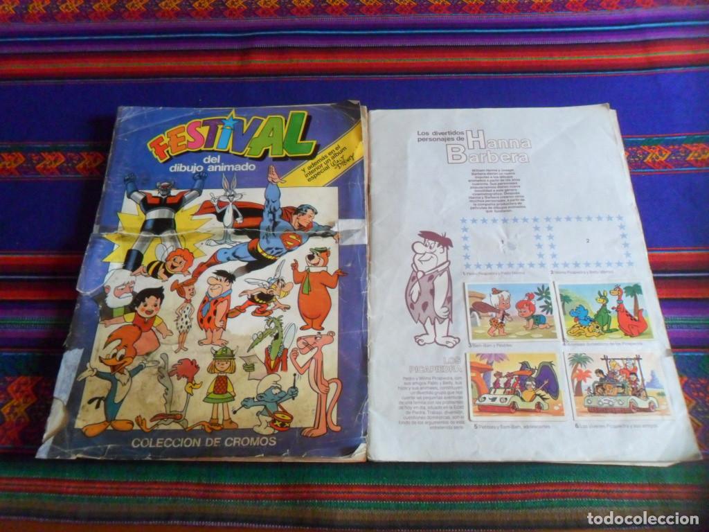 Collectable Incomplete Albums: 2 &Aacute;LBUMES FESTIVAL DEL DIBUJO ANIMADO Y WALT DISNEY INCOMPLETO. PACOSA DOS 1981. SALDOS.