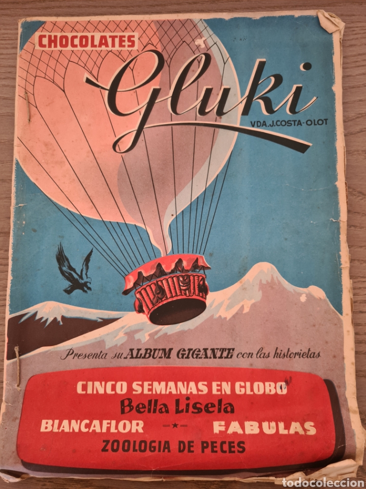 Collectionnisme Albums: CHOCOLATES GLUKI DE OLOT ALBUM GIGANTE DE HISTORIETAS . FALTAN 4