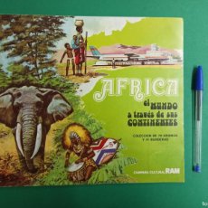 Coleccionismo Álbumes: ANTIGUO ALBUM DE CROMOS AFRICA, EL MUNDO A TRAVÉS DE SUS CONTINENTES. SIN NINGUN CROMO.. Lote 377075149