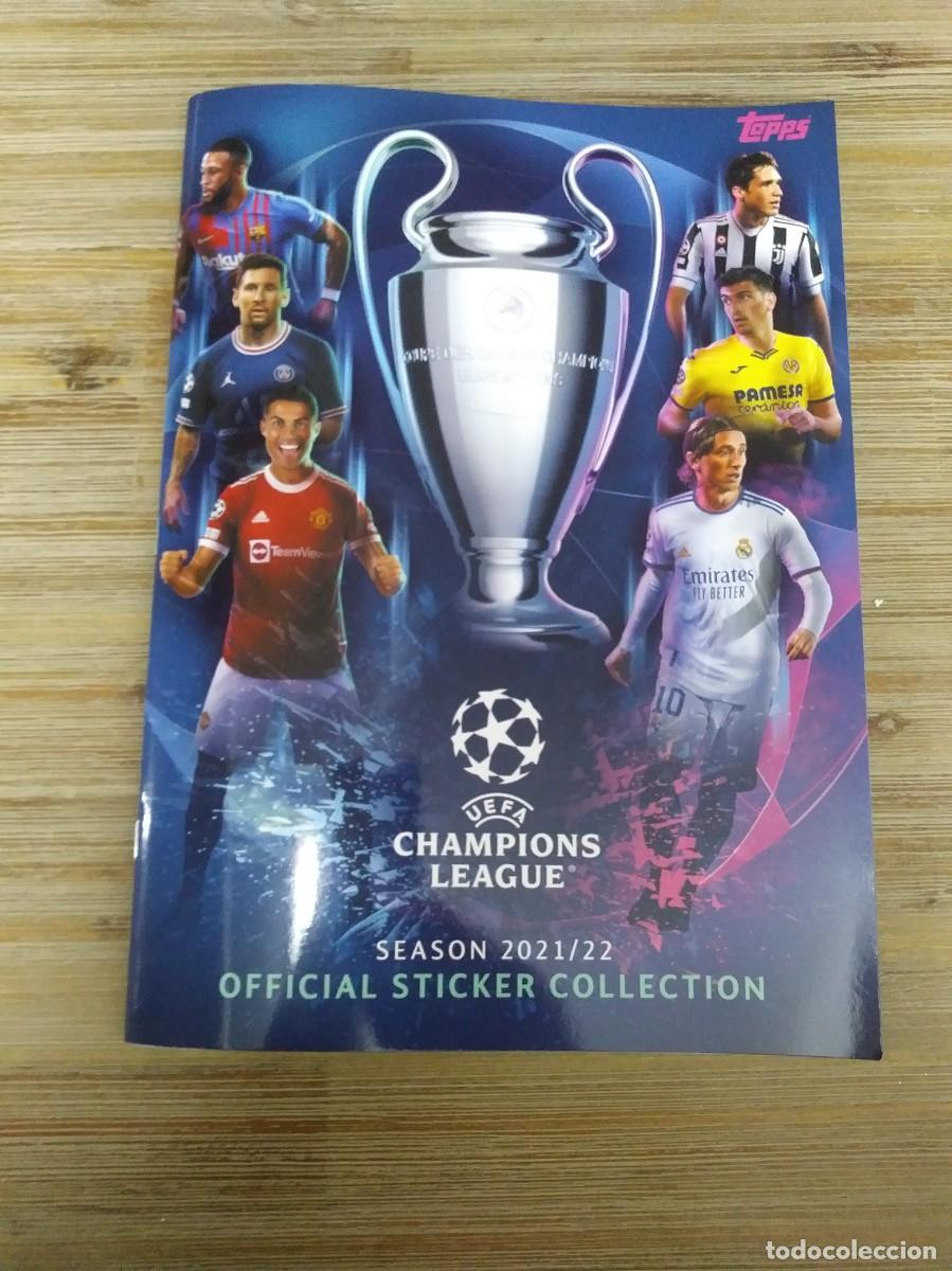 Collectable Incomplete Albums: Album vac&iacute;o Topps Campions league 2021-22