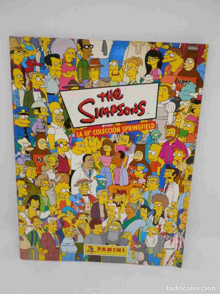 Coleccionismo &Aacute;lbumes: M69 Album The Simpsons la III colecci&oacute;n Springfield. Faltan 24 cromos. Tiene poster interior.