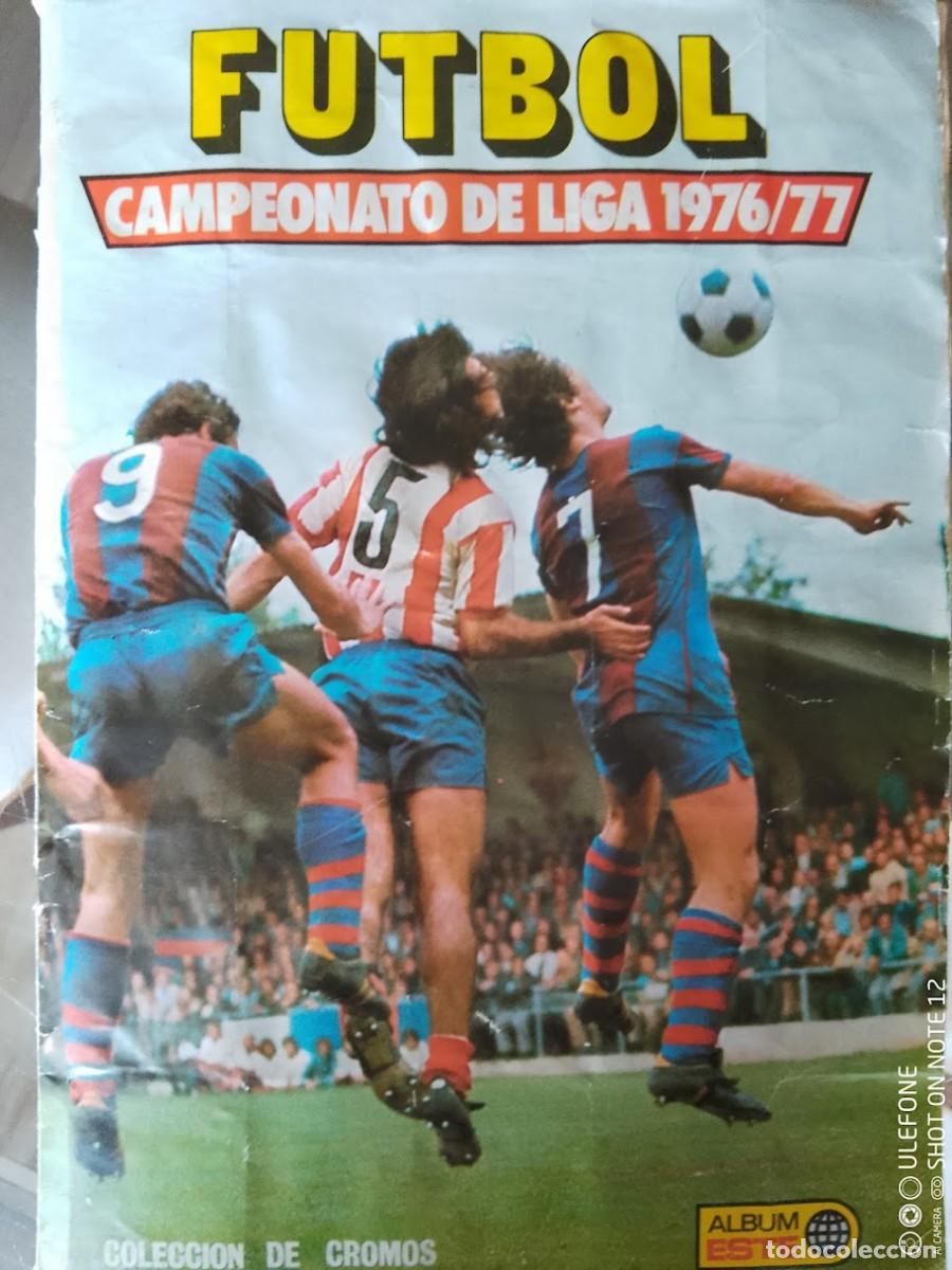 Collezionismo Album: &Aacute;LBUM ESTE 76-77 A FALTA DE 3 FICHAJES Y 11 CROMOS NORMALES PARA ESTAR COMPLETO AL 100%