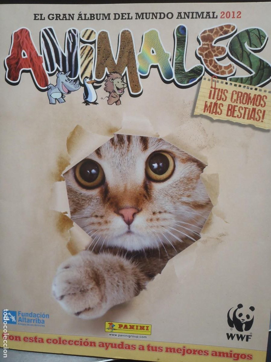 Collezionismo Album: ANIMALES - EL GRAN ALBUM - PANINI - 2012 - INCOMPLETO