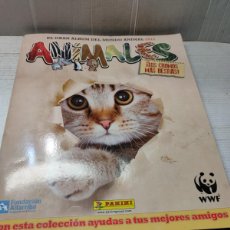 Coleccionismo Álbumes: ALBUM ANIMALES DE PANINI AÑO 2012 MUY COMPLETO. Lote 391693844