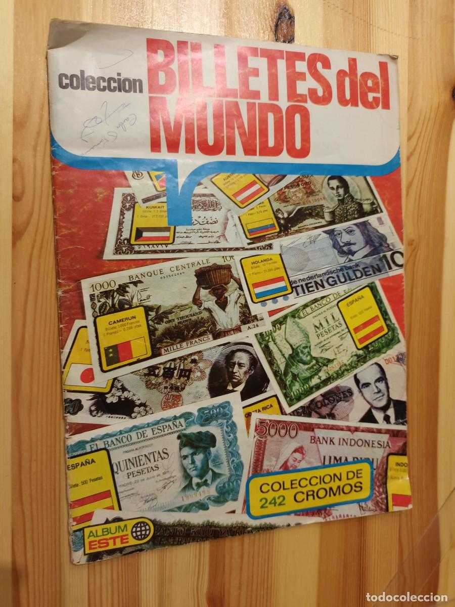 Collezionismo Album: Album de cromos billetes del mundo, incompleto, 1974