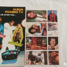 Coleccionismo Álbumes: ÁLBUM FICHERO TV . TELE INDISCRETA + 8 CROMOS SIN PEGAR