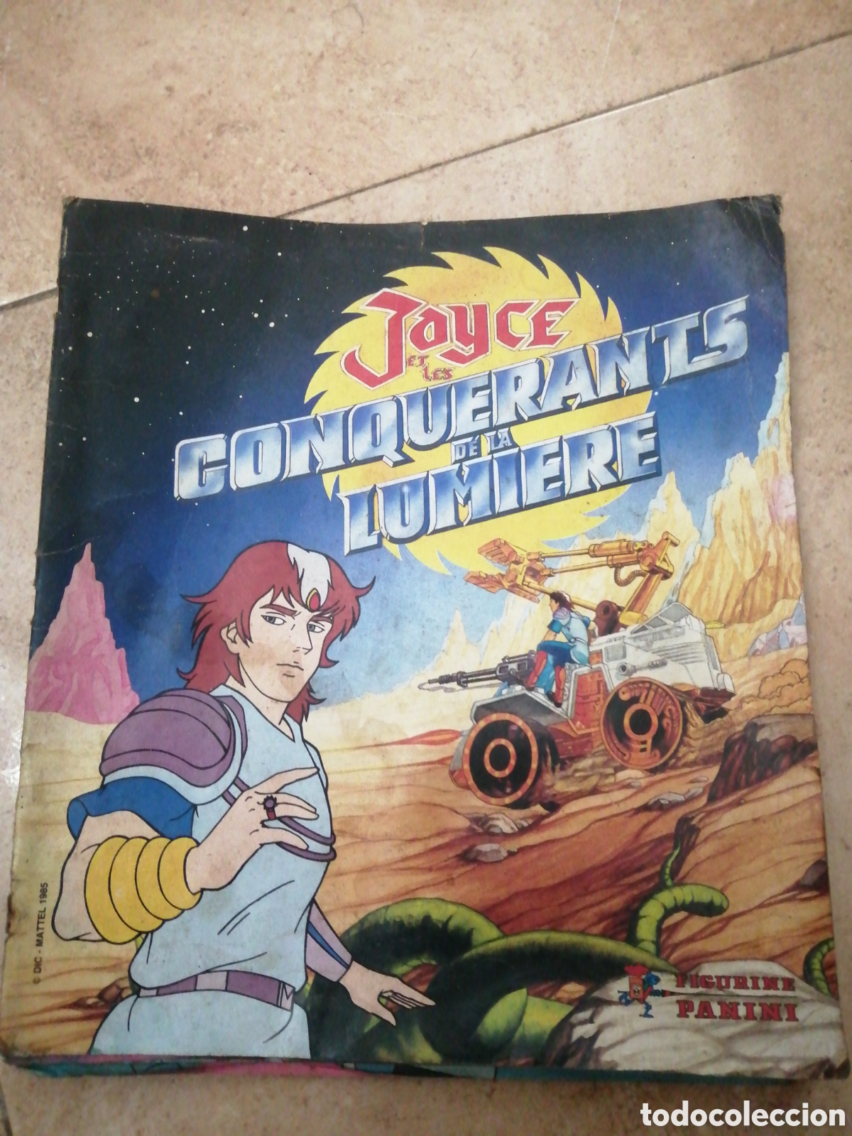 Collectable Incomplete Albums: ALBUM PANINI, MATTEL 1985,JAYCE Y LOS CONQUISTADORES DE LA LUZ, A FALTA DE 27 CROMOS, &Uacute;NICO EN TC.