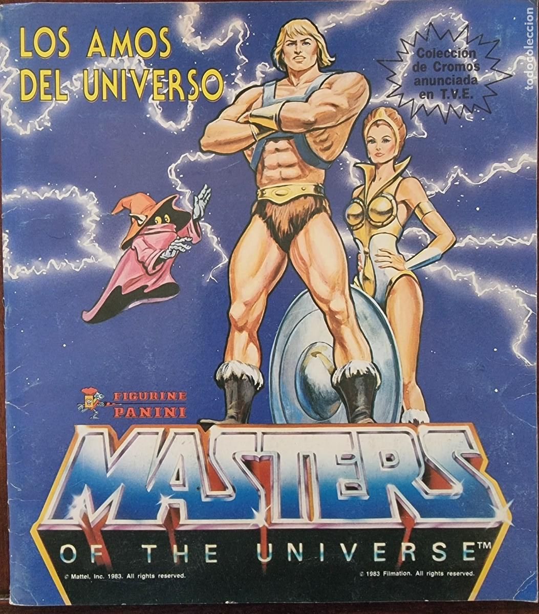 Collectable Incomplete Albums: Album Masters of Universo.Los Amos del Universo.Incompleto con 196 cromos.Panini