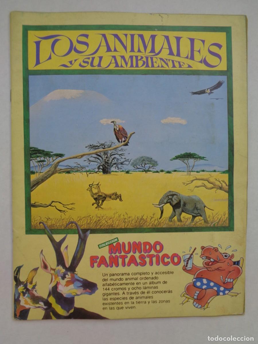 Collectionnisme Albums: ALBUM DE CROMOS &uml; LOS ANIMALES Y SU AMBIENTE &uml;. BRUGUERA, 1980 . CON 18 CROMOS PEGADOS