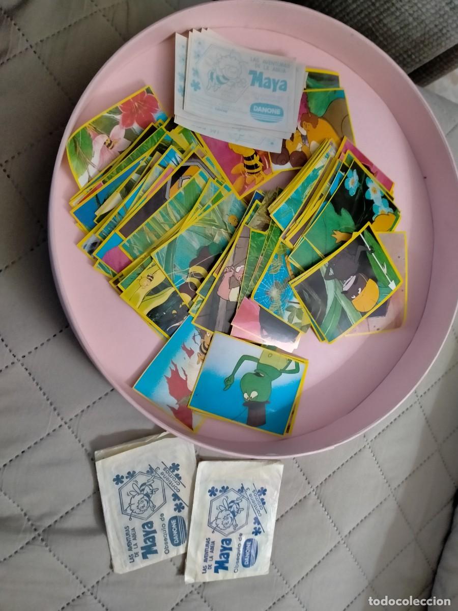 Coleccionismo &aacute;lbumes: cromos de la abeja maya danone nunca pegados - Foto 1