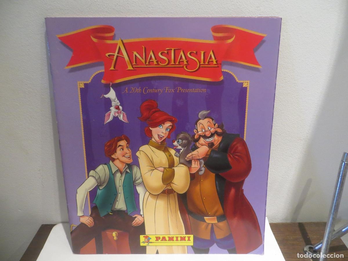Colecionismo Cadernetas: ALBUM NUEVO PLANCHA,ANASTASIA,PANINI SOLO 11 CROMOS PEGADOS CON COFRE TROQUELADO EN HOJA CENTRBARATO