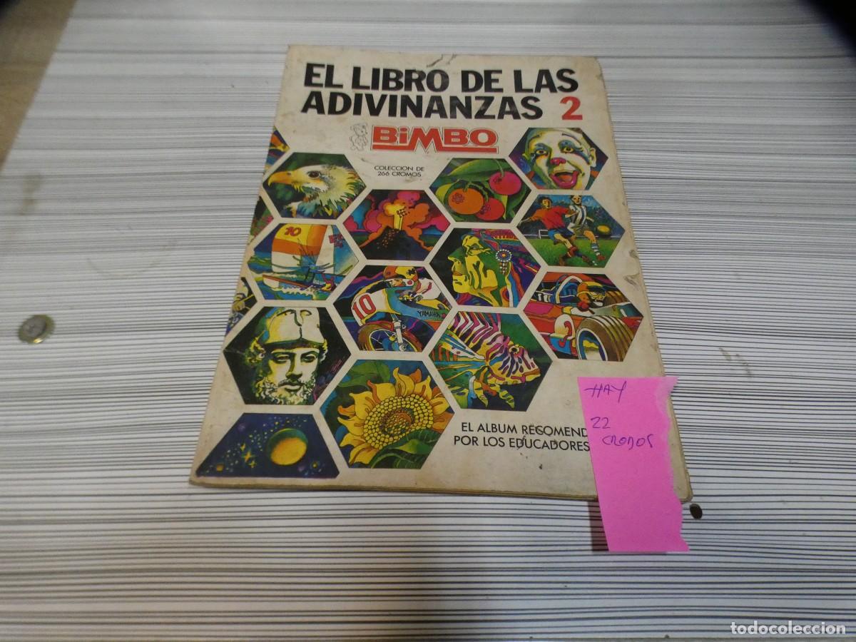 Colecionismo Cadernetas: ARKANSAS1980 ALBUM CROMOS ESTADO DECENTE EL LIBRO DE LAS ADIVINANZAS 2 BIMBO HAY 22 CROMOS