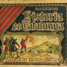 Coleccionismo Álbumes: ALBUM DE CROMOS - HISTORIA DE CATALUNYA - A FALTA DE 24 CROMOS PEQUEÑOS - JUNCOSA -