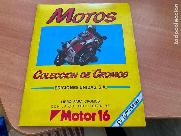 Coleccionismo &Aacute;lbumes: MOTOS MOTOR 16 ALBUM CON 130 CROMOS (EDICIONES UNIDAS) (COIB220)