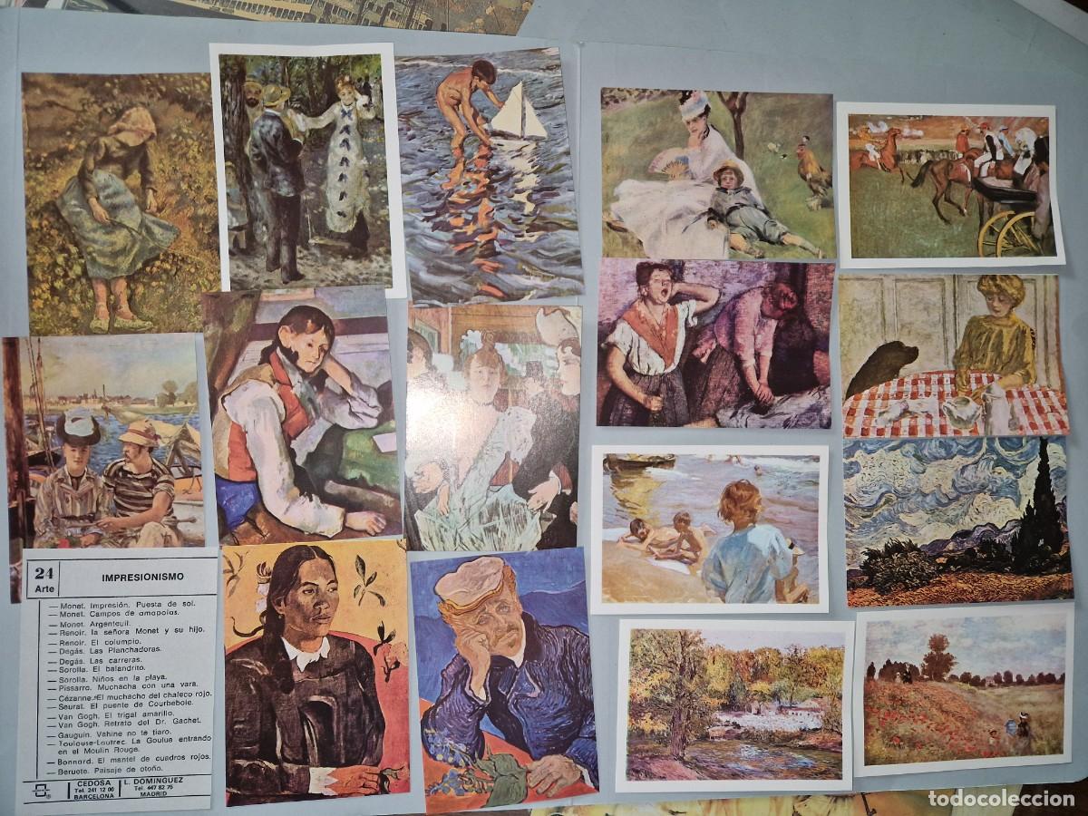 Collectionnisme Albums: CROMOS PINTURA IMPRESIONISMO - LOTE CROMOS