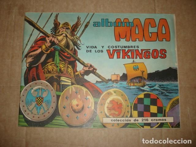Collectionnisme Albums: Vida y costumbres de los Vikingos, 1965, Maga, &aacute;lbum vac&iacute;o, muy buen estado