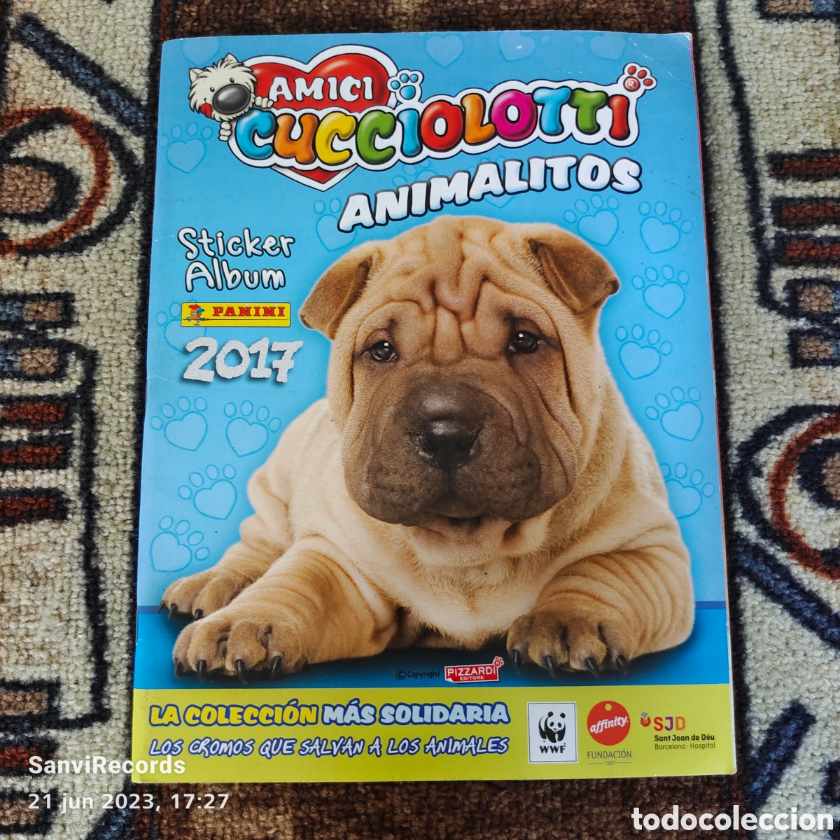 Colecionismo Cadernetas: STICKER &Aacute;LBUM AMICI CUCCIOLOTTI ANIMALITOS (PANINI 2017) (INCOMPLETO)