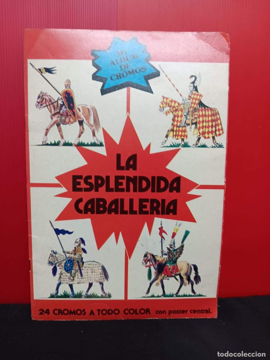 Collectionnisme Albums: antiguo album de cromos la esplendida caballeria incompleto con una hoja aun sin cortar a&ntilde;o 1979