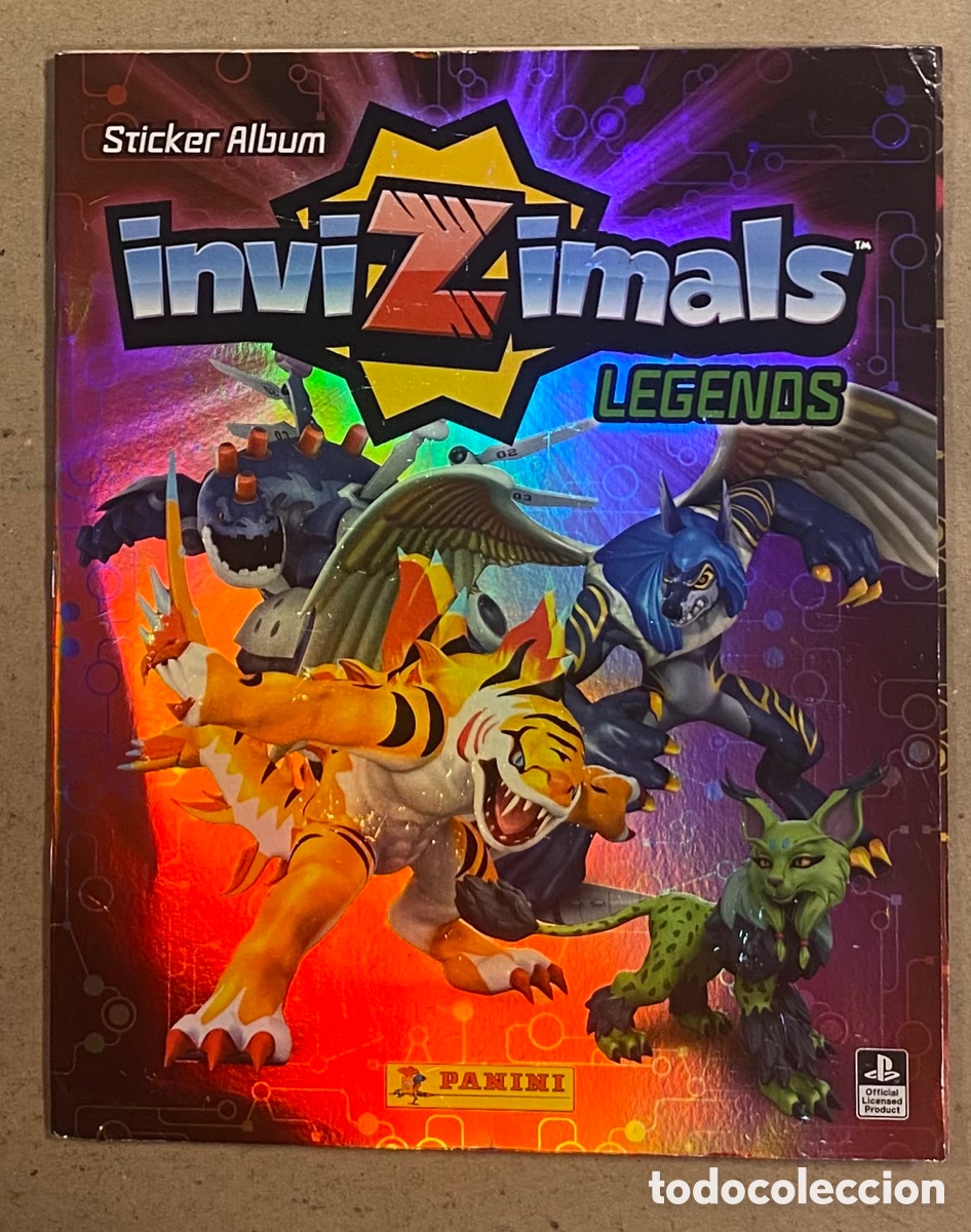 Collezionismo Album: INVIZIMALS LEGENDS STICKER ALBUM VAC&Iacute;O. PANINI 2018.